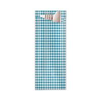 Pochette à couverts ELAG - Pochetta FIT PicNic Bleu 350 pièces par boîte- 85 x 190 mm - serviette inclus