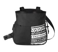 Pochette à Craie d ' avec Cordon de Serrage, Small Black | Large ouverture supérieure pour un accès facile à la craie, doublure intérieure de confinement de la craie, panneau