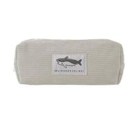 Pochette à crayons à broder, trousse à crayons requin Pochette portable | Velours côtelé Sac de requin polyvalent et mignon, pour crayons, stylos de couleur, marqueurs, gomm