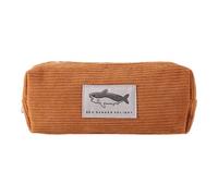 Pochette à crayons à broder, trousse à crayons requin Sac à stylos | Velours côtelé Pochette polyvalente pour stylos marqueurs gommes stylos de couleur