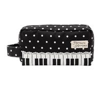 Pochette à Crayons pour Clavier de Piano, Bordure Dentelle Pois,