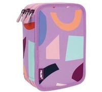 Pochette à crayons triple Milan Animals Violet 19,5 x 13 x 7,5 cm G