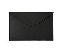 Pochette à Documents En Feutre Organisateur de stockage documents à boutons en feutre, bureau noir, format A4, support sac résistant aux déchirures, dossier fichiers