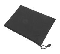 Pochette à documents zippée en tissu Oxford noir | Rangement plat à fermeture éclair affleurante, ouverture facile, ne se déforme pas, pour règles et journaux, élèves et