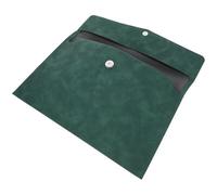 Pochette à Dossiers A4 Pliable et Portable en Simili Cuir Vert