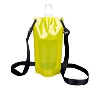 Pochette à eau, 650 ml, conteneurs pliables anti-fuite avec sangle | Bouteille d'eau flexible | pour salle de sport, bateau, boire, plongée, ski, vacances, camping, natation, jaune, Refer to