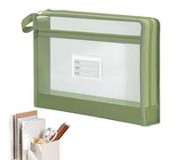 Pochette à Fermeture Éclair en,Transparente A4 Double Épaisseur Grande Capacité - Pochette de Rangement en Réutilisable,pour Fournitures Scolaires Documents Devoirs Copies Carnets Jeux de Société Éco