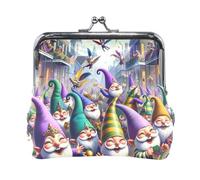 Pochette à fermeture éclair pour femme, motif nains de Mardi Gras, 11,4 x 10,4 cm (L x H), Nains de Mardi Gras Retro Street, one size, Nains de Mardi Gras Retro Street