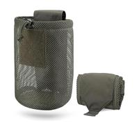 Pochette à fourrage Pochette extérieure enroulable avec cordon de serrage for magazines, sac banane utilitaire pliable en maille for le sport pour Randonnée en Plein Air Camping Chasse(Color:2)