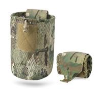 Pochette à fourrage Pochette extérieure enroulable avec cordon de serrage for magazines, sac banane utilitaire pliable en maille for le sport pour Randonnée en Plein Air Camping Chasse(Color:4)