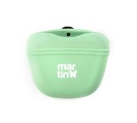 martin Pochette à friandises en Silicone pour Chien Sellier - Fermeture aimantée, Pince d’Attache, Rangement friandises ou Sacs à déjection - Éducation Canine, Promenade - 4 Coloris (Vert)