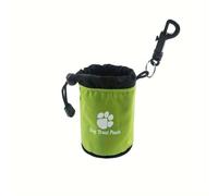 Pochette à friandises portable avec cordon de serrage, sac de dressage en polyester durable et résistant à l'eau avec clip à dégagement rapide pour la marche, la randonnée et les récompenses de