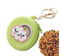 Pochette à friandises pour chien - Mini support de poche 6 x 6 x 4 cm, sac à friandises durable en silicone avec fermeture à glissière, accès et rangement rapides | Pochette d'entraînement parfaite po