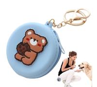 Pochette à friandises pour petit chien - Sac de dressage portable, support de friandises pour chien | Pochette zippée réutilisable avec porte-clés, sac de rangement pour dresser et promener votre chie