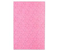 Pochette à gaufrer à impressions texturées 3D à fleurs géométriques