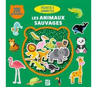 Pochette à gommettes - Les animaux sauvages - Collectif - Le Ballon Eds - broché - Document jeunesse