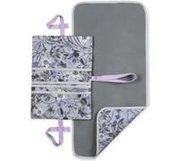 hauck Tapis a Langer de Voyage Bebe Change N Walk - Pochette a Langer Nomade à Attacher, Pliable, Portable, avec Compartiment pour Couches, Lavable - Floral Grey