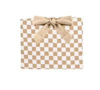 Pochette à Livre avec Nœud Souple, Kaki À Motif Quadrillé Avec Nœud | Spacieux, Housse, pour déplacement