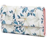 Pochette à Main Femme Portefeuille Impermeable Floral Damen Sac Poche Cadeau Porte Monnaie pour Femme Portefeuille Beige