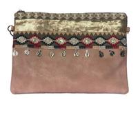 Pochette à Maquillage - Fait Main - Rose - Simili cuir - Imperméable - Dimensions A4