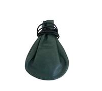 Pochette à médicaments traditionnelle en cuir, fabriquée à la main, tribal thaïlandais, noir ou bleu marine, 13 x 7,9 cm, fabriquée dans le commerce équitable