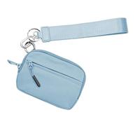Pochette à monnaie avec fermeture éclair, porte-monnaie avec cordon, porte-cartes de crédit, petit portefeuille portable pour homme et femme, bleu, Refer to description, Unisexe