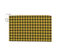 Pochette à monnaie simple en toile, motif tartan du clan écossais MacLeod,