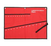 Pochette à Outils 25 Compartiments en Tissu Oxford Rouge, Légère