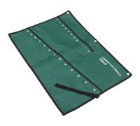 Pochette à Outils 25 Emplacements en Tissu Oxford, Verte, Suspendue | Rangement Léger à Fermeture Sécurisée, Empêche les Chutes, Design Simple pour Plombier et Père
