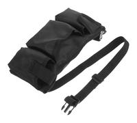 Pochette à Outils Ceinture de Rangement, Toile Noire, Multi-Poches | Mains Dégagées, Résistante à Déchirure, Lavable, pour Entrepôt et Jardinage, pour Mètre et Chiffons