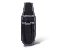 Pochette à outils compacte pour électricien pour pinces, tournevis et cutter, organiseur en tissu Oxford résistant à l'eau avec boucle de ceinture, noir