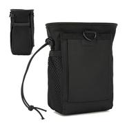 Pochette à outils de taille, sac de rangement avec cordon de serrage, 12 x 8 x 19 cm, organiseur étanche avec plusieurs poches, support utilitaire d'extérieur pour camping, course, jogging, cyclisme