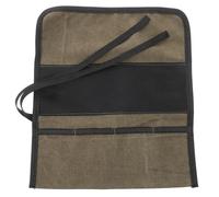 Pochette à Outils en Toile Roulable, Multi-Compartiments pour Atelier | Format 1 X, Sangle Renforcée à Boucle de Sécurité, pour Clés et Petites Vis, Garage et Chantier