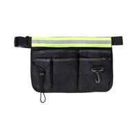 Pochette à outils, petit organisateur d'outils, sac de rangement de taille 34 x 24 cm, design authentique avec bande réfléchissante, construction légère et portable pour femme, homme, technicien