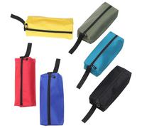 Pochette à Outils Portable 6pcs en Oxford pour Outils et Pinces | Fermeture Éclair, Usage Professionnel et Bricolage, Lot de Six, Style Simple et Soigné