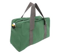 Pochette à Outils Portable en Toile Verte, Grosse Capacité | Rangement pour Service ou Atelier, Prise Confortable, Design Multifonction, Usage Bricolage, Maison, Charpentier