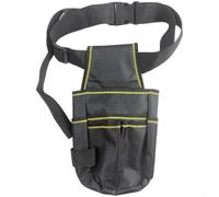 Pochette à outils professionnelle avec ajustement réglable et construction en tissu Oxford optimisée pour les mouvements fréquents et le déploiement d'outils sur site (verdâtre)