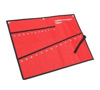 Pochette à Outils Suspendue Rouge en Toile Oxford 25 Compartiments | Diy, Fermeture Sûre et Nettoyage Facile, Design Simple et Fonctionnel pour Charpentier