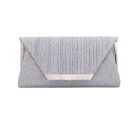 Pochette à paillettes pour femme - Enveloppe - Sac à main formel - Pour mariage, bal de fin d'année, sac à main, Argenté., Taille unique