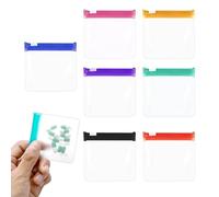 Pochette À Pilules De 7 Couleurs Transparentes Imperméables Avec Fermeture