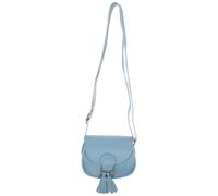 Pochette à Pompons pour Garçon et Filles, Mini Paquet Bandoulière Bleu Pu | Style Chic, une Seule Sangle Pratique, Petit Format Portable, pour Fille et Sorties Variées