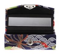 Pochette à Rouge à Lèvres avec Miroir, Mini Boîte Japonaise Portable | Cuir PU et Tissu, Style Mignon Inspiré Japon, pour Voyage et Déplacements Quotidiens