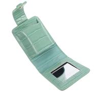 Pochette à Rouge à Lèvres avec Miroir, Petit Format PU Vert | Rangement pour Trois Rouges, Format Compact, Style Chic et Élégant, Pratique en Voyage, pour Amies