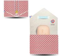 Pochette à Savon Solide - JaMoonLBV Jml® Fabrication Française - Étui de Transport de Voyage pour Shampooing Solide, Porte-Savon - Sac à Savon Nomade - Support Savonnette