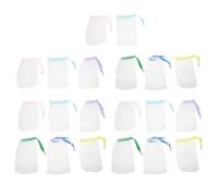 Pochette à Savonnette en Filet 20 Pièces Pe pour Nettoyage du Visage | Sachet Moussant à Séchage Rapide, Libération D’arôme, Lot de 20, Usage Domestique