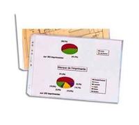 Oxford Pochettes perforées Elba en polypropylène transparent Sachet de 10