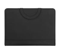 Pochette A4 Zippée Noire en Oxford, Organiseur à Poignée | Clip à Feuilles Mobiles, Compartiments Multiples, Protection Sûre, pour Dossiers, Passeports, Entretiens, Maison
