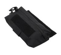 Pochette Abdominale Tactique Adhésive avec Fermeture À Crochet et Boucle, Support de Garrot pour Gilet Thoracique(Black)