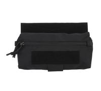 Pochette Abdominale Tactique Adhésive avec Fermeture À Crochet et Boucle, Support de Garrot pour Gilet Thoracique(Black)