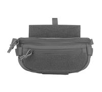 Pochette Abdominale Tactique avec Anneau et Boucle, Sac de Transport sous-Abdominal, Pochette À Outils Utilitaire, Sac Banane pour Gilet de Poitrine(Gray)